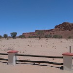 Namibia Desert Lodge mit Blick auf die versteinerten Dünen