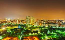 Bishan Park bei Nacht