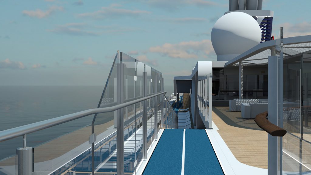 Laufstrecke auf der Mein Schiff 1