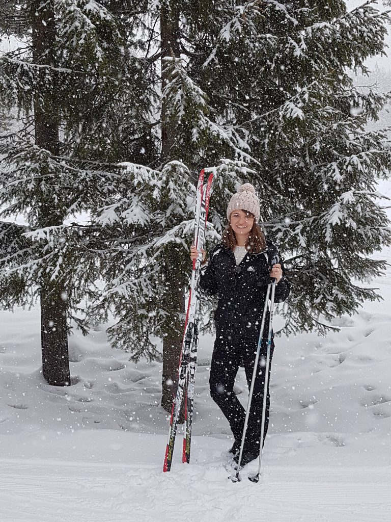 Langlauf im Schneesturm