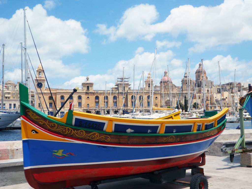 Boot im Hafen von Vittoriosa