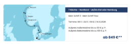Das sind die neuen InTUItition Schiffe. Mein Schiff Flow. Mein Schiff Relax.